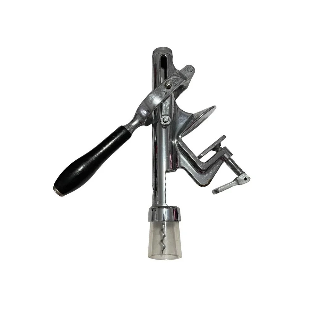 Counter Top Mounted Lever Arm Corkscrew Wine Bottle Opener